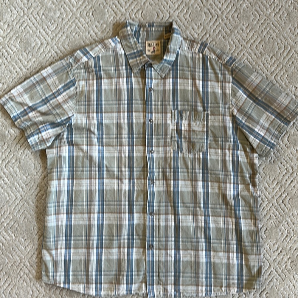 RedHead Seersucker Short-Sleeve Button-Down Shirt